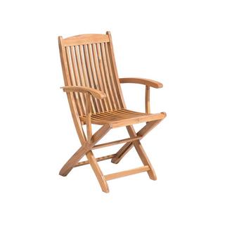 Beliani Lot de 2 chaises en Acacia Traditionnel MAUI  