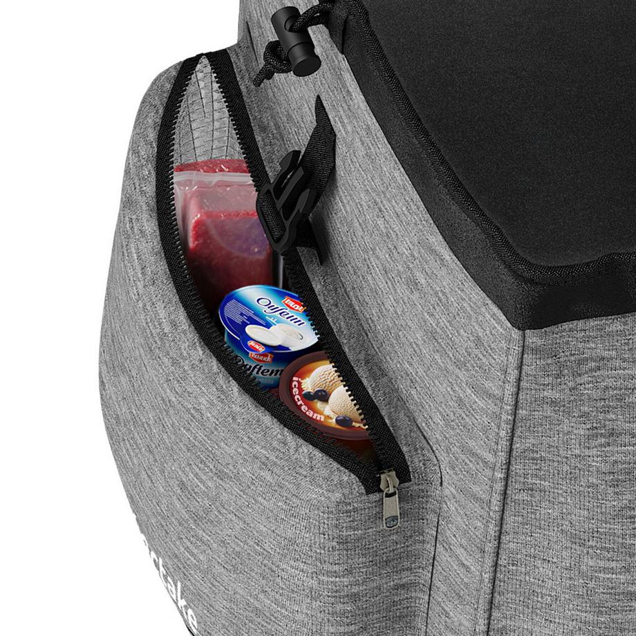 Tectake  Chariot de courses SHOPPER chariot 3 en 1 avec sac bandoulière et diable polyvalent, 56 L 