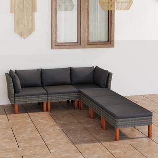 VidaXL Garten-sofa-set poly-rattan  