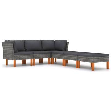 Garten-sofa-set poly-rattan