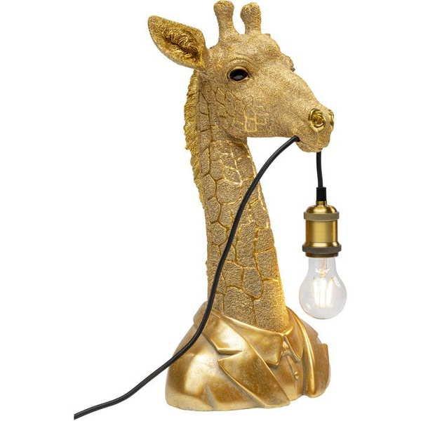 KARE Design Lampada da tavolo Animal Giraffe oro 50  