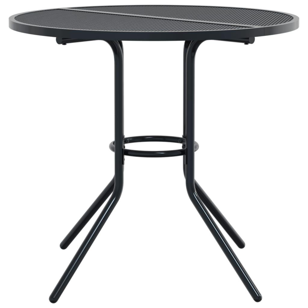 VidaXL Table de patio acier  