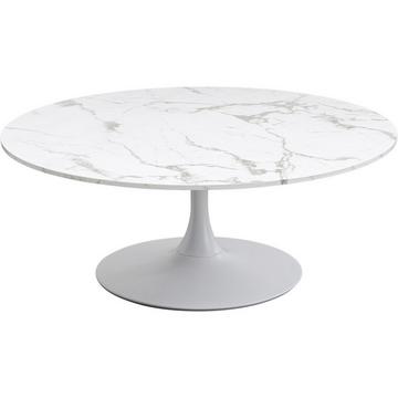 Table basse marbre Schickeria blanc ronde 110