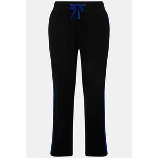 Ulla Popken Pantalon de jogging Bande latérale Taille élastique  