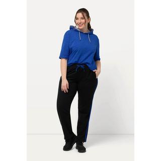 Ulla Popken Pantalon de jogging Bande latérale Taille élastique  