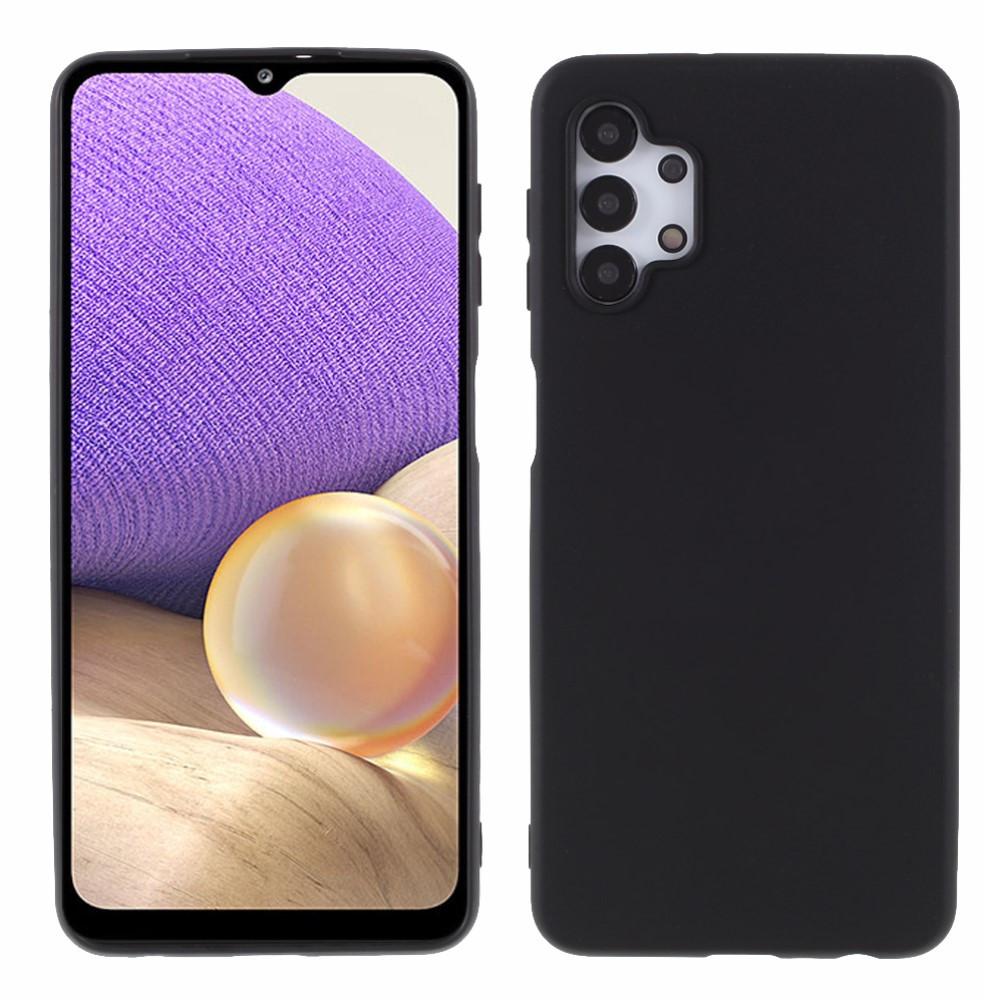 Cover-Discount  Galaxy A32 5G - Matte Silikon Gummi Hülle Schwarz 