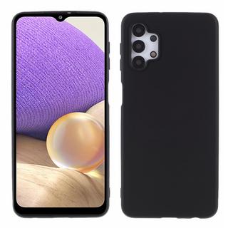 Cover-Discount  Galaxy A32 5G - Matte Silikon Gummi Hülle Schwarz 