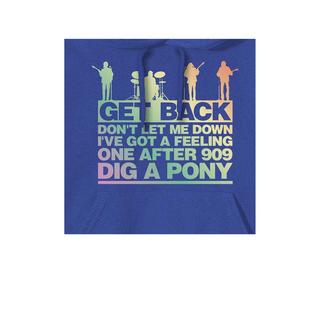 The Beatles Get Back Felpa con Cappuccio Stampa Grafica  