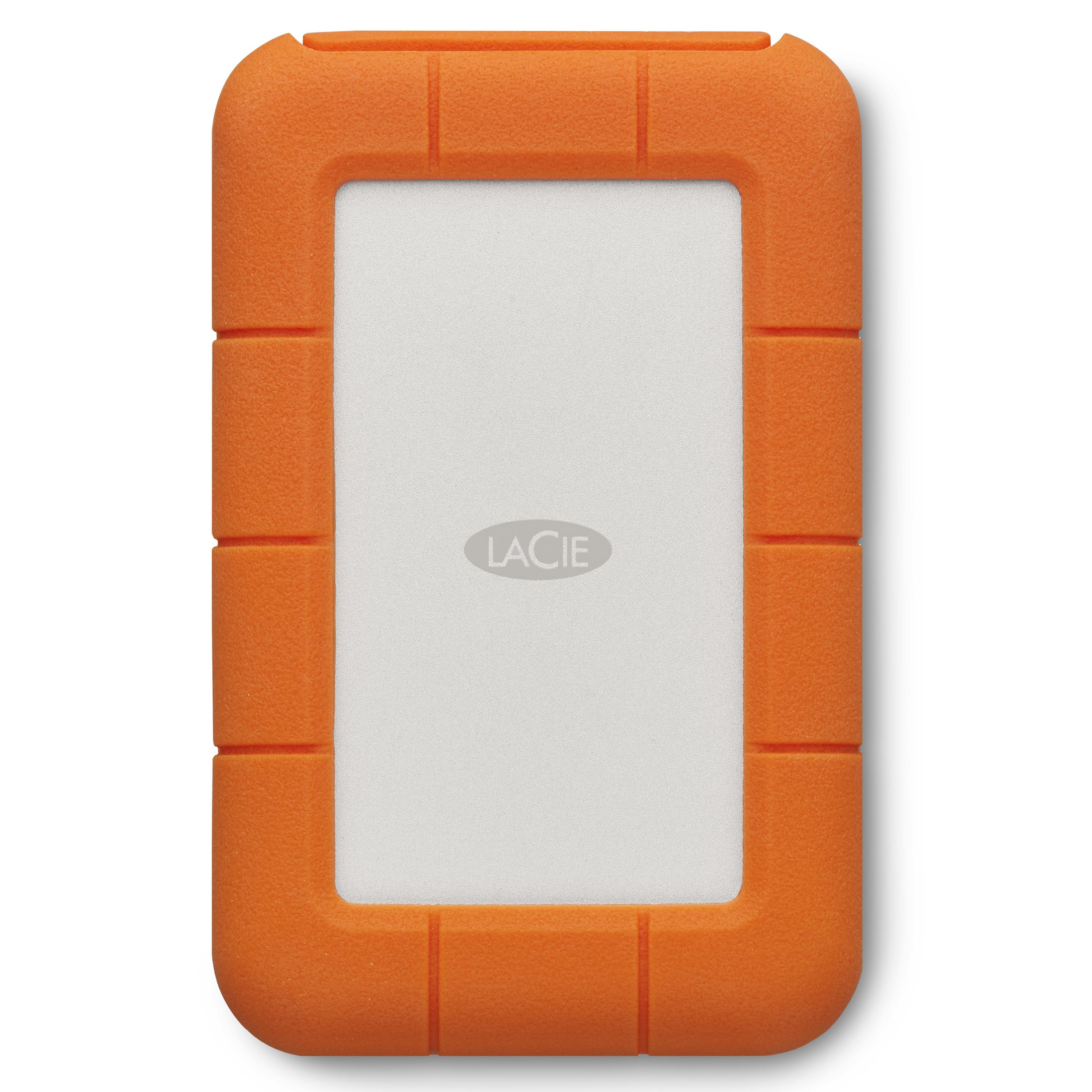 LACIE  Rugged Secure Externe Festplatte 2 TB Orange, Weiß 