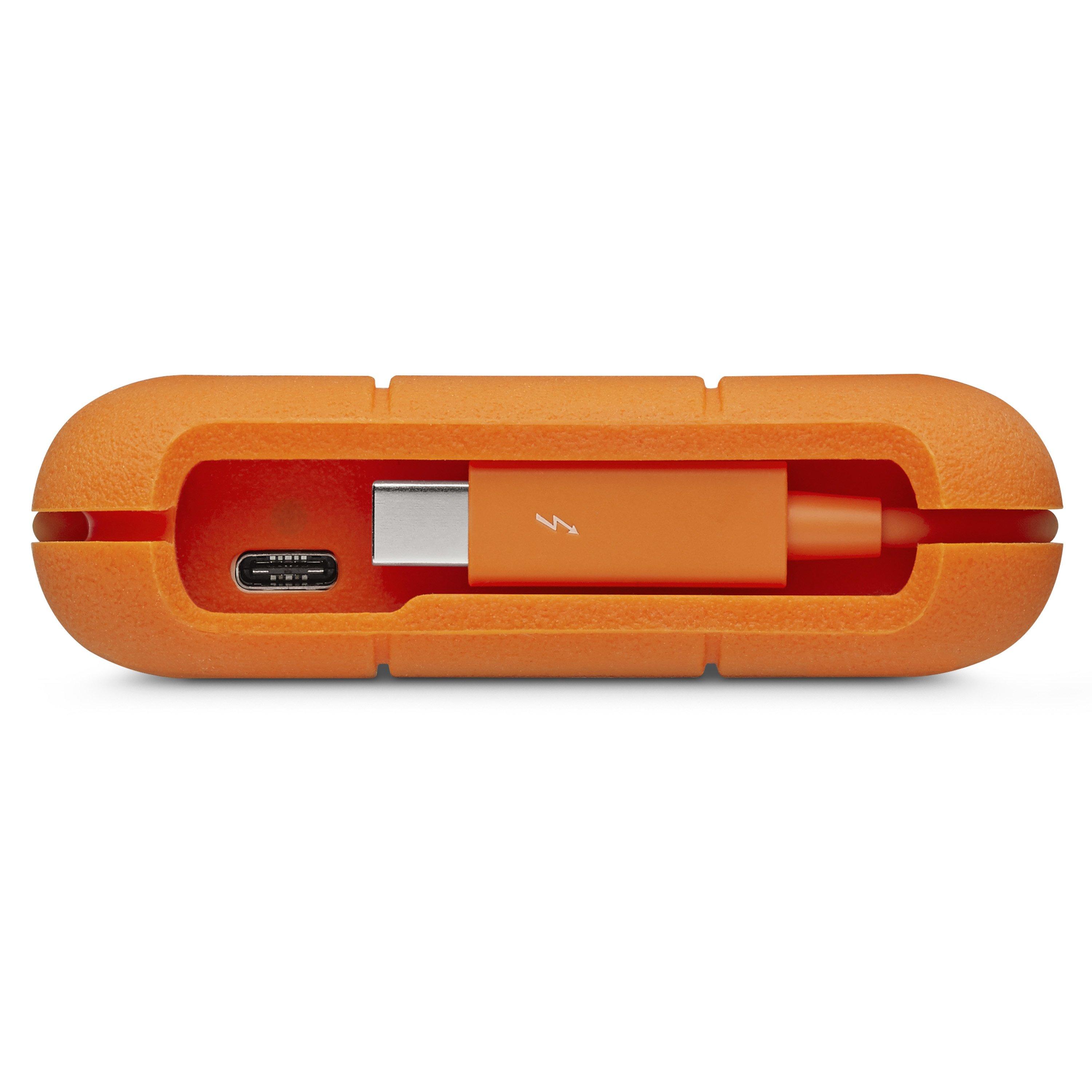 LACIE  Rugged Secure Externe Festplatte 2 TB Orange, Weiß 