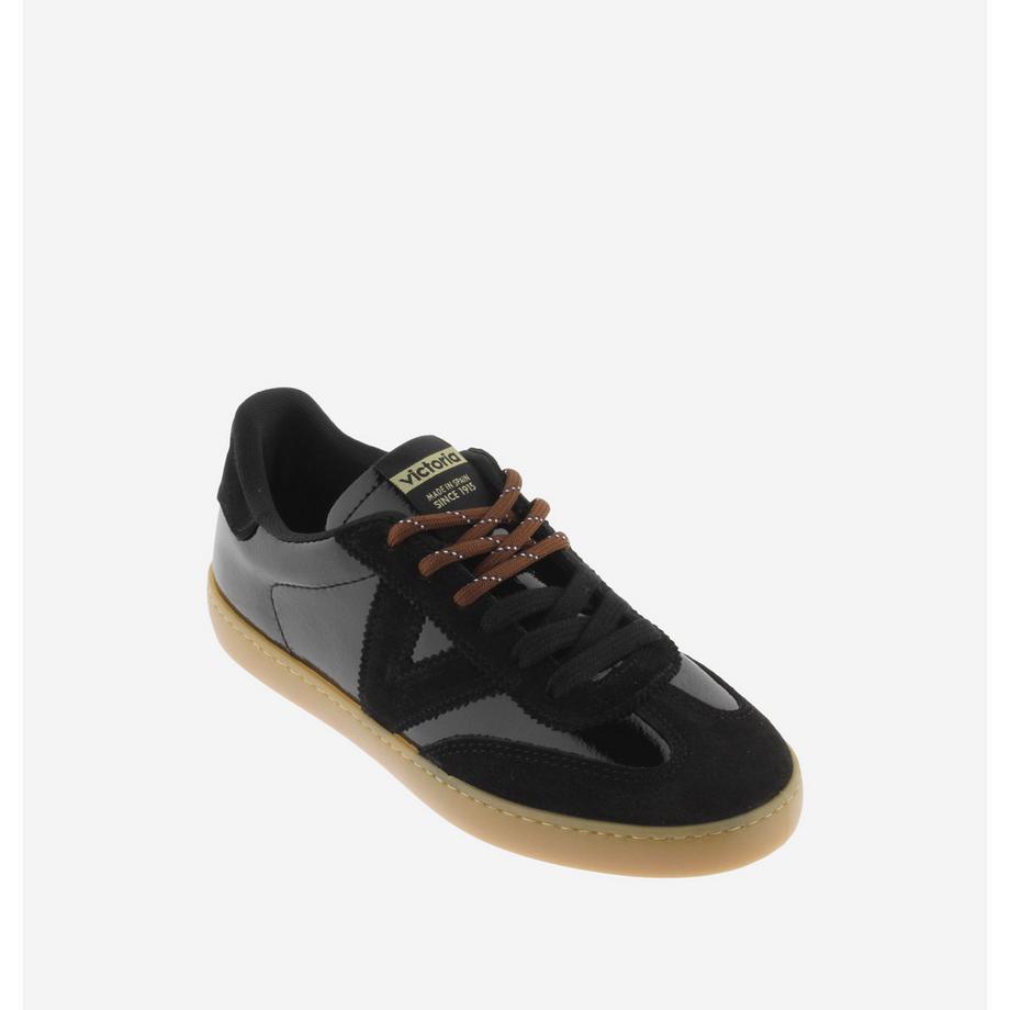 Victoria Baskets Berlin cuir verni et daim  