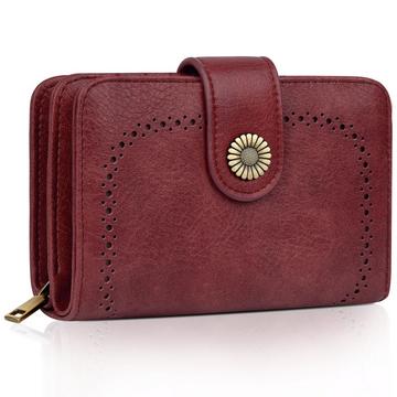 Brieftasche Große Kapazität PU-Leder Vintage Brieftasche