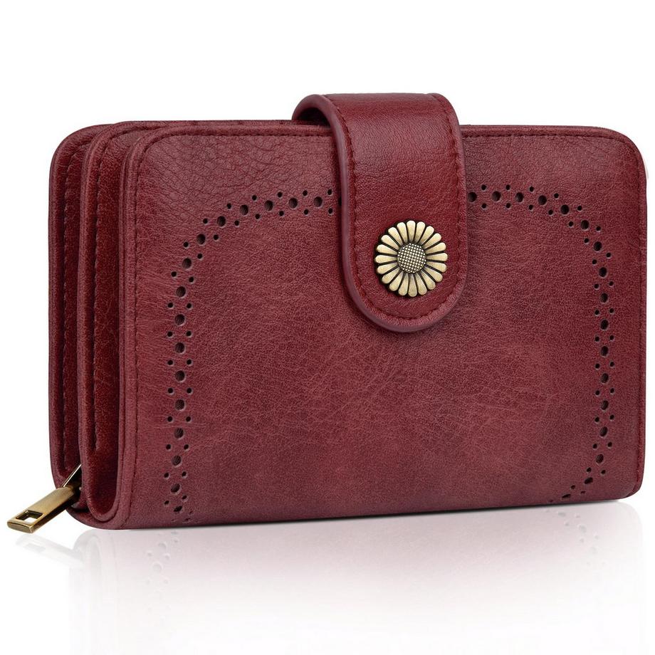 Brieftasche Große Kapazität PU-Leder Vintage Brieftasche