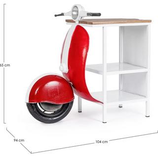 mutoni Barre de console Vespa rouge  