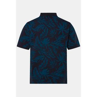 JP1880  Polo-Shirt, Halbarm, Piqué, floraler Print 