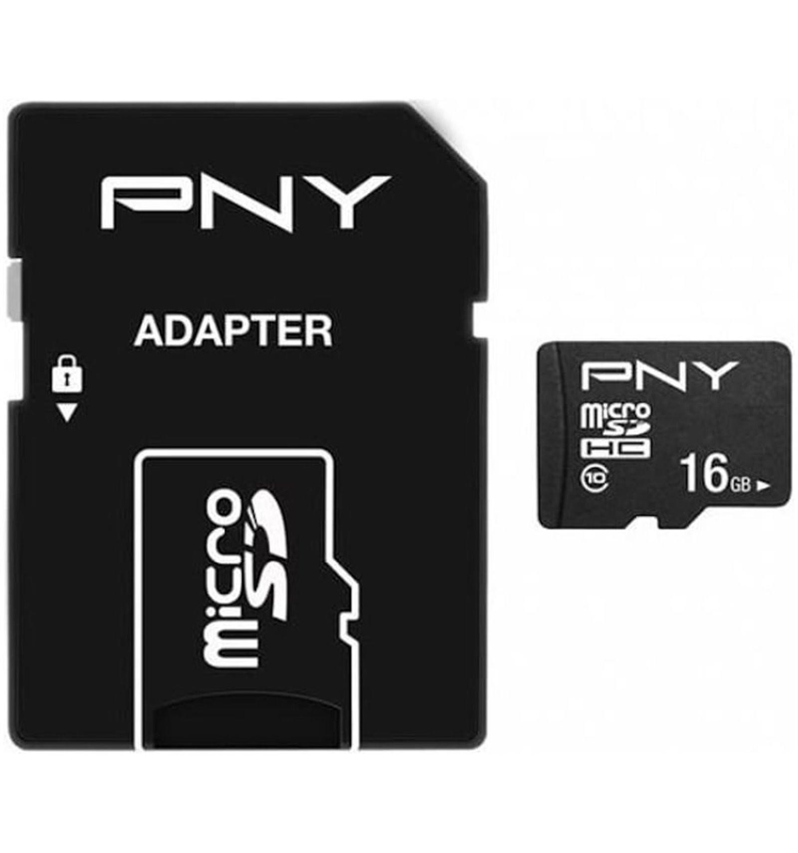 PNY  Performance Plus inkl. Adapter (microSDHC, 16 GB, U1, UHS-I) 