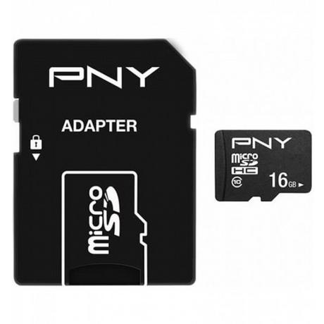 PNY TECHNOLOGIES  Performance Plus inkl. Adapter (microSDHC, 16 GB, U1, UHS-I) 
