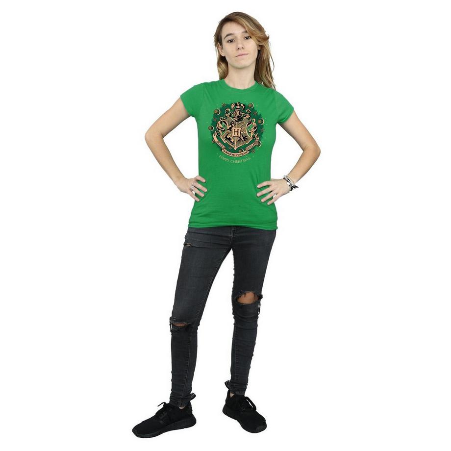 Harry Potter Hogwarts Happy Christmas T-Shirt  