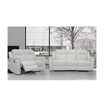 Ledergarnitur Relax 3+2 ElfenbeinEVASION