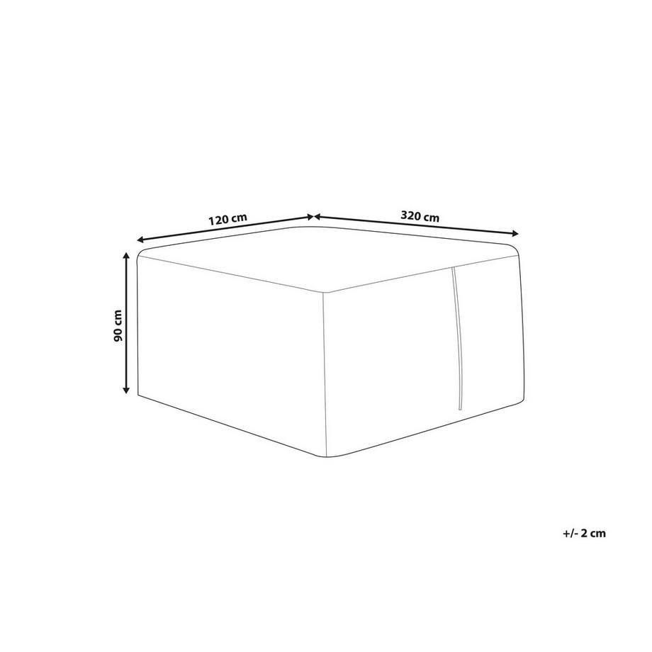 Beliani Regenschutzhülle aus PVC CHUVA  