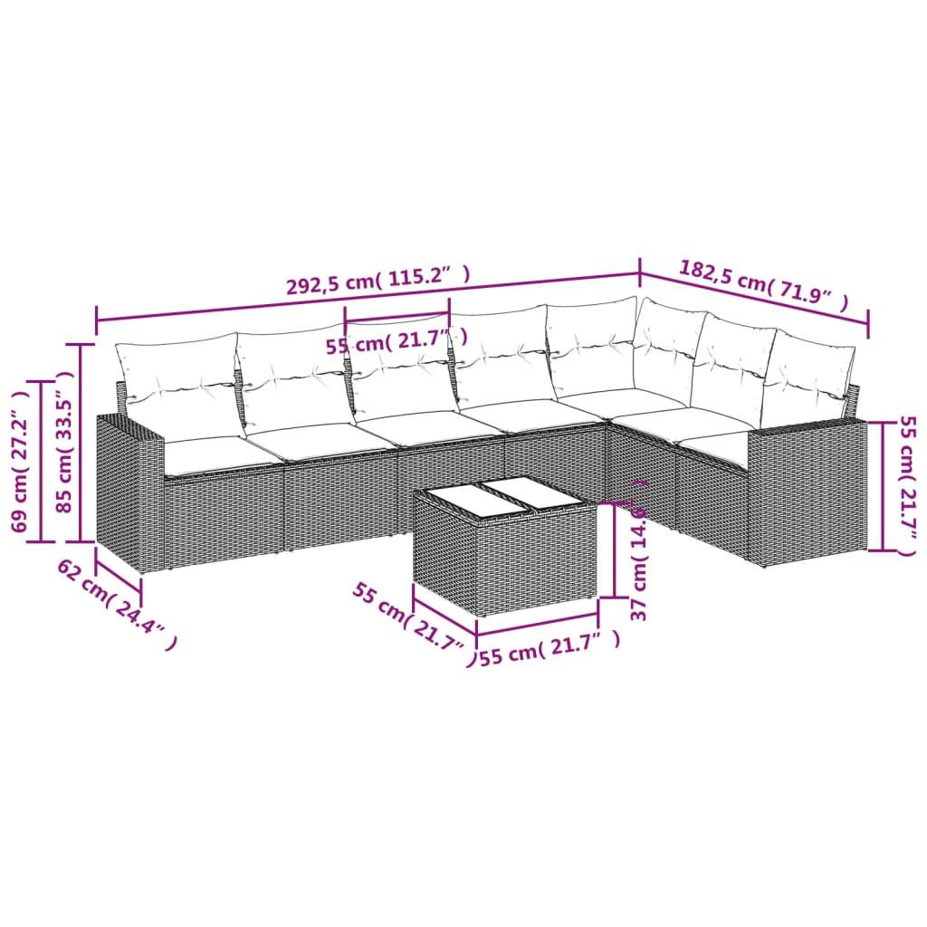 VidaXL Garten sofagarnitur poly-rattan  