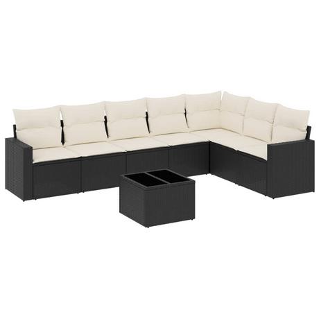 VidaXL set divano da giardino Polirattan  