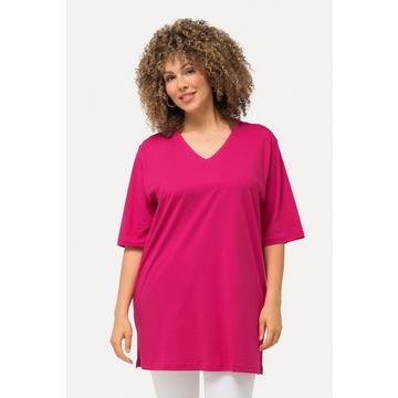 T-shirt dalle linee morbide con scollo a V e mezze maniche