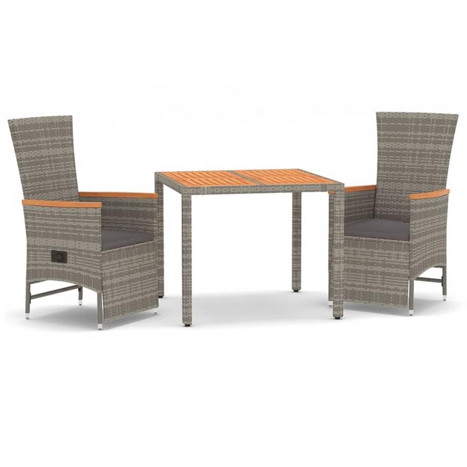 set da pranzo da giardino Polirattan