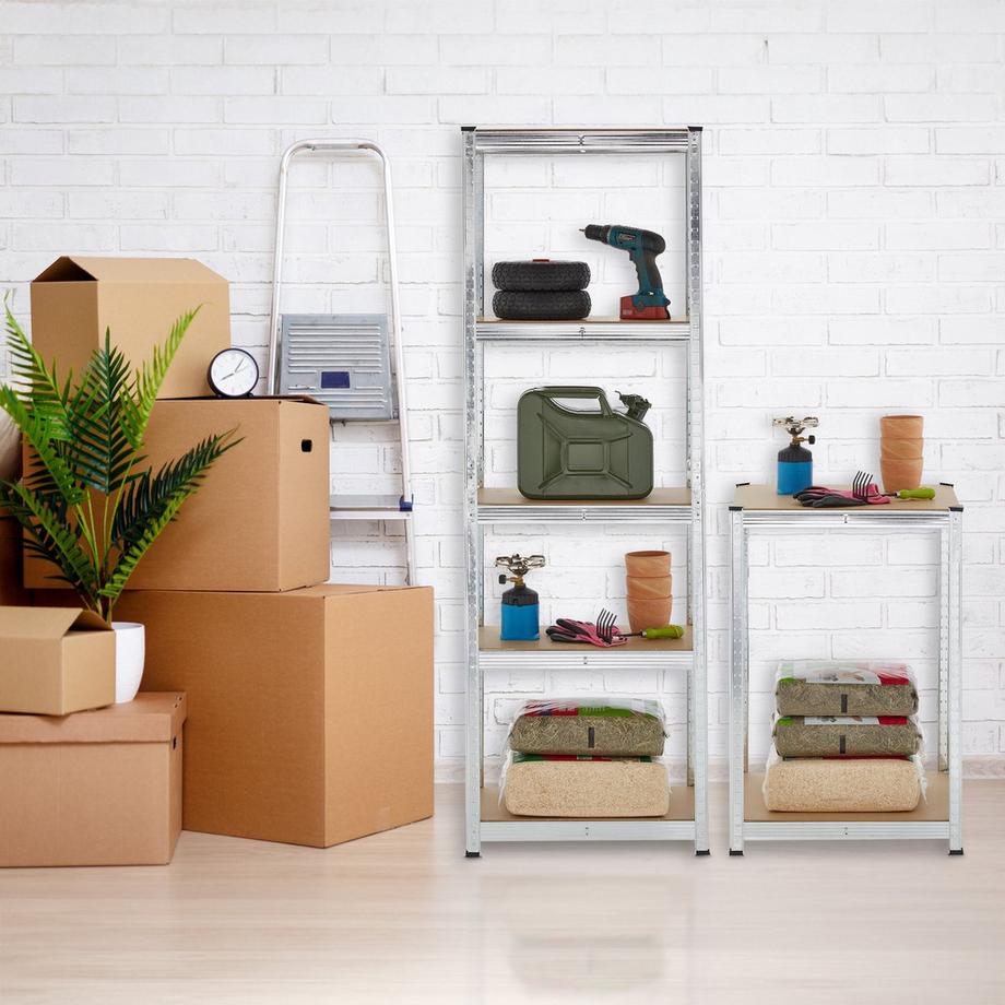 B2X Stabiles Regal mit 5 Ebenen im 2er-Set  