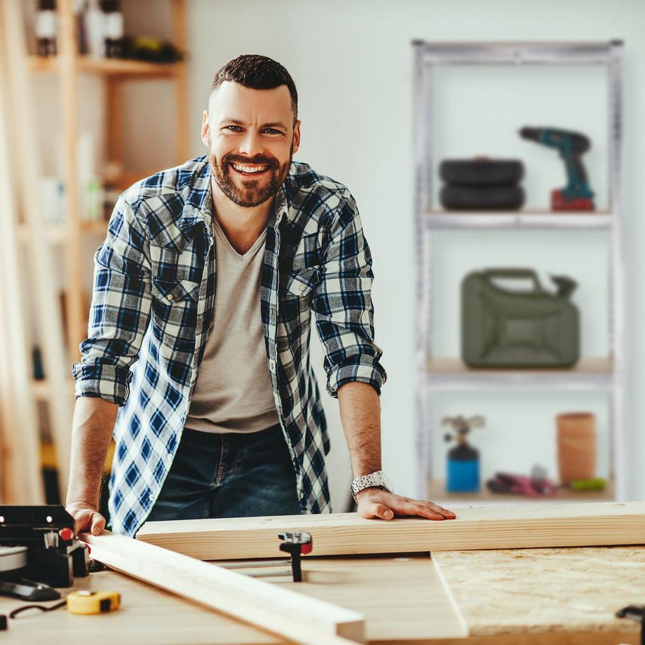 B2X Stabiles Regal mit 5 Ebenen im 2er-Set  