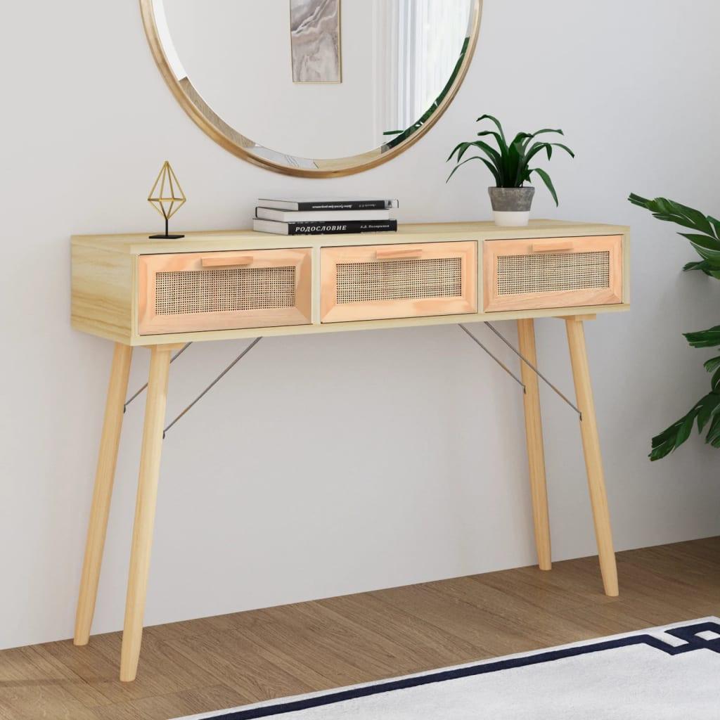 VidaXL Table console bois de pin  