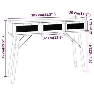 VidaXL Table console bois de pin  