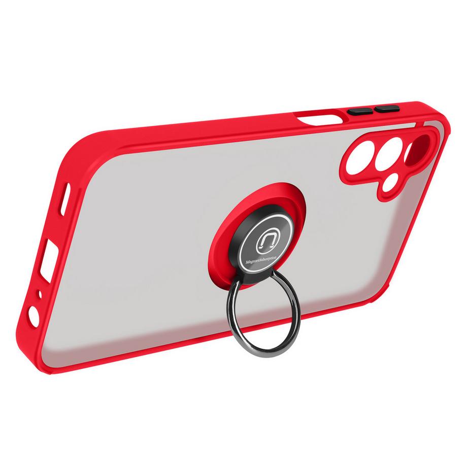 Avizar  Coque Anneau Samsung A15 Rouge 