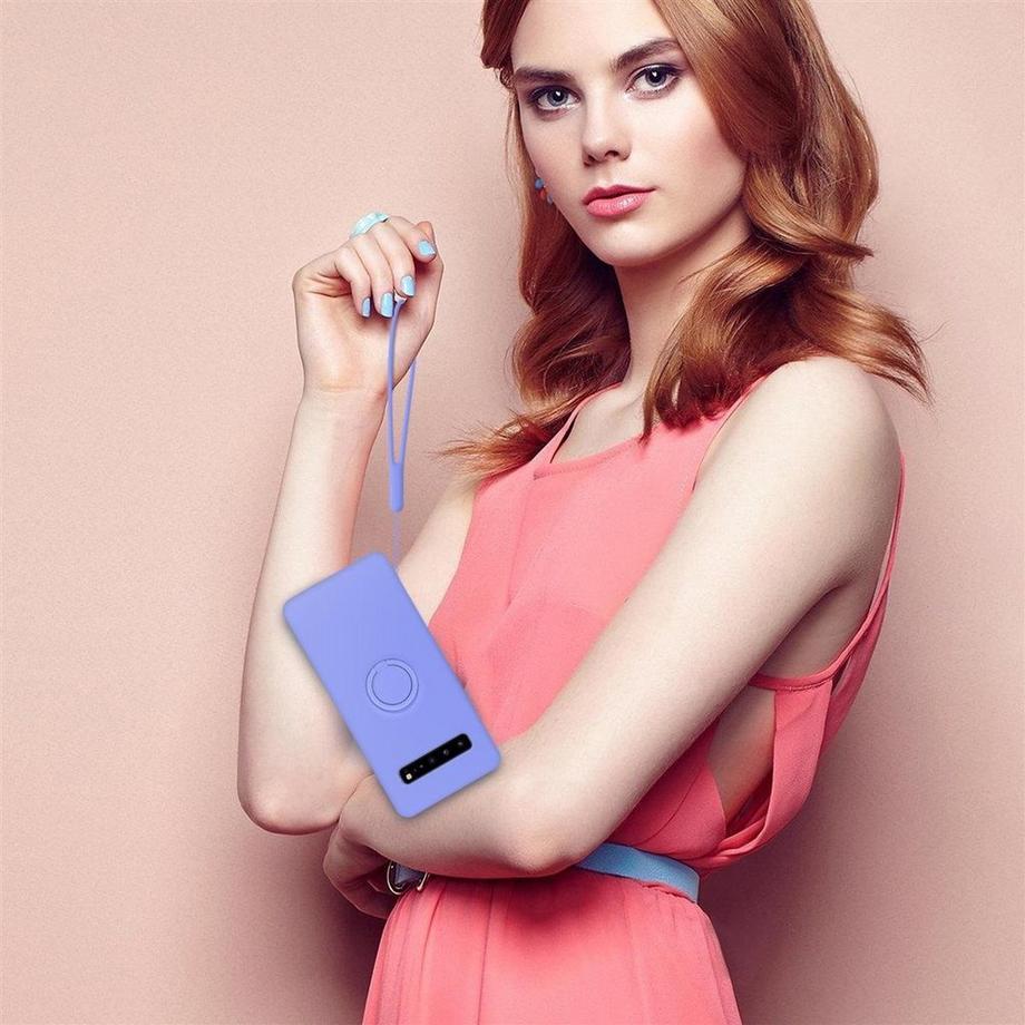 Cadorabo  Hülle für Samsung Galaxy S10 5G TPU Silikon mit Ring Liquid 