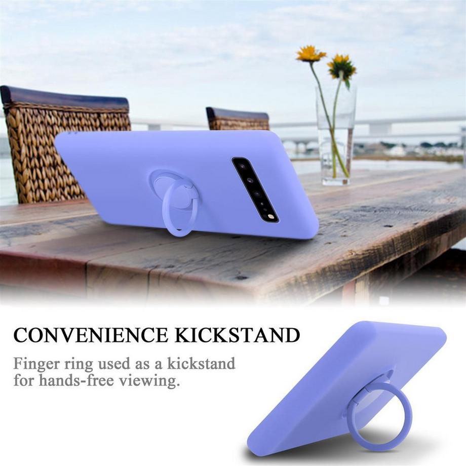 Cadorabo  Hülle für Samsung Galaxy S10 5G TPU Silikon mit Ring Liquid 