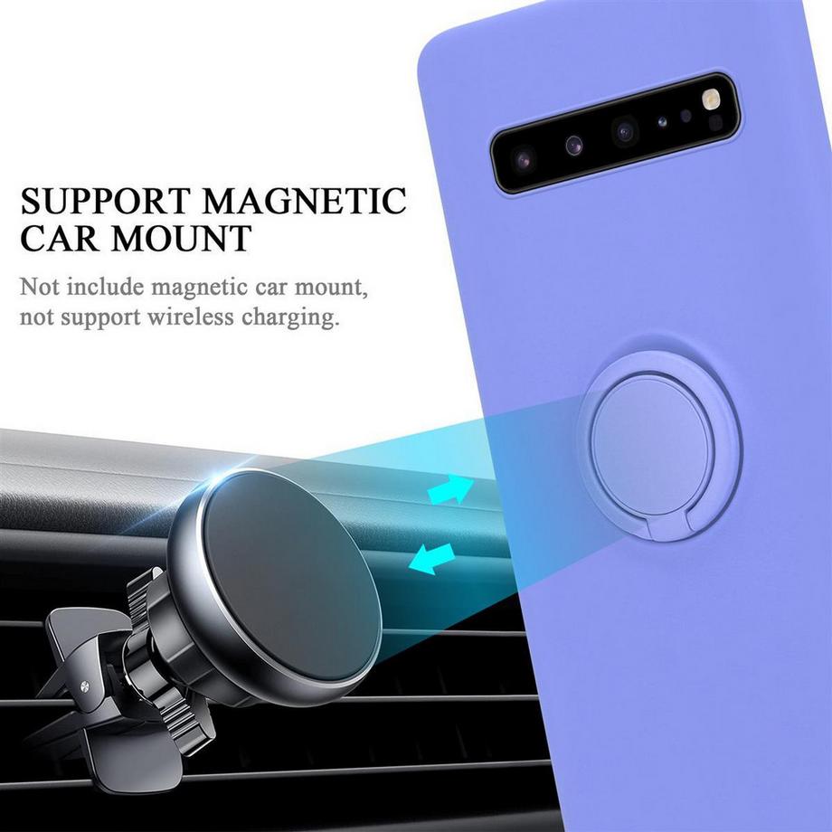 Cadorabo  Hülle für Samsung Galaxy S10 5G TPU Silikon mit Ring Liquid 