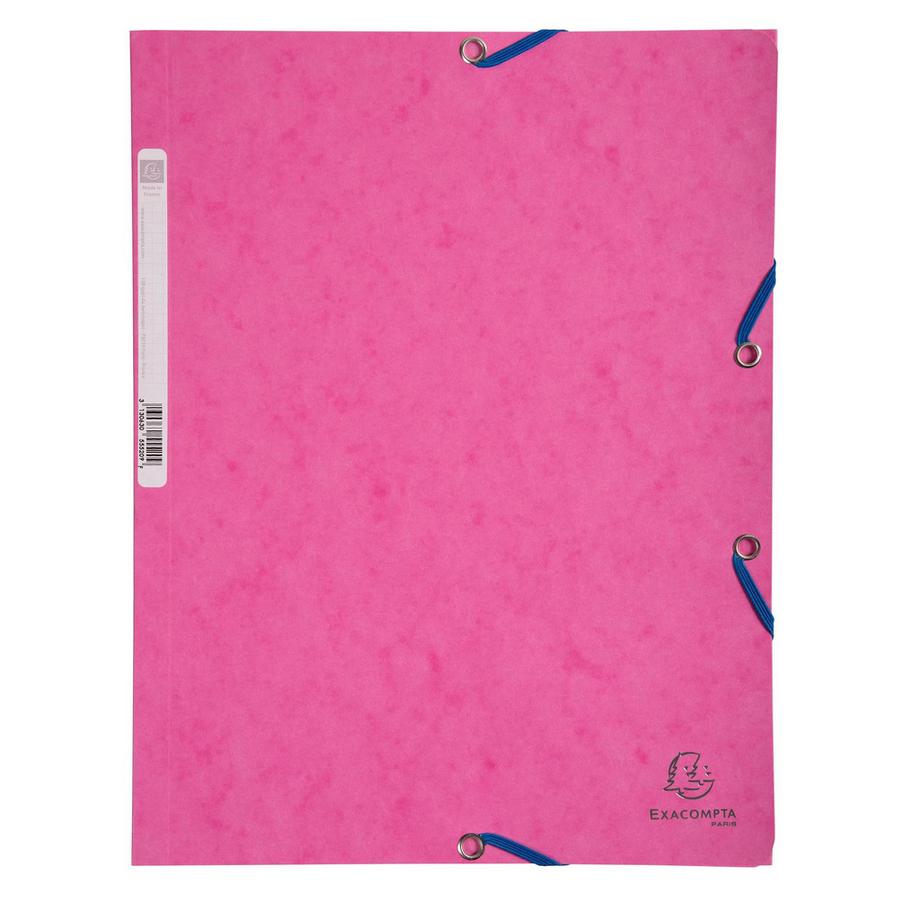 Exacompta Sammelmappen mit Gummizug und 3 Klappen, Colorspan-Karton 400g/m2, für DIN A4 - x 25  