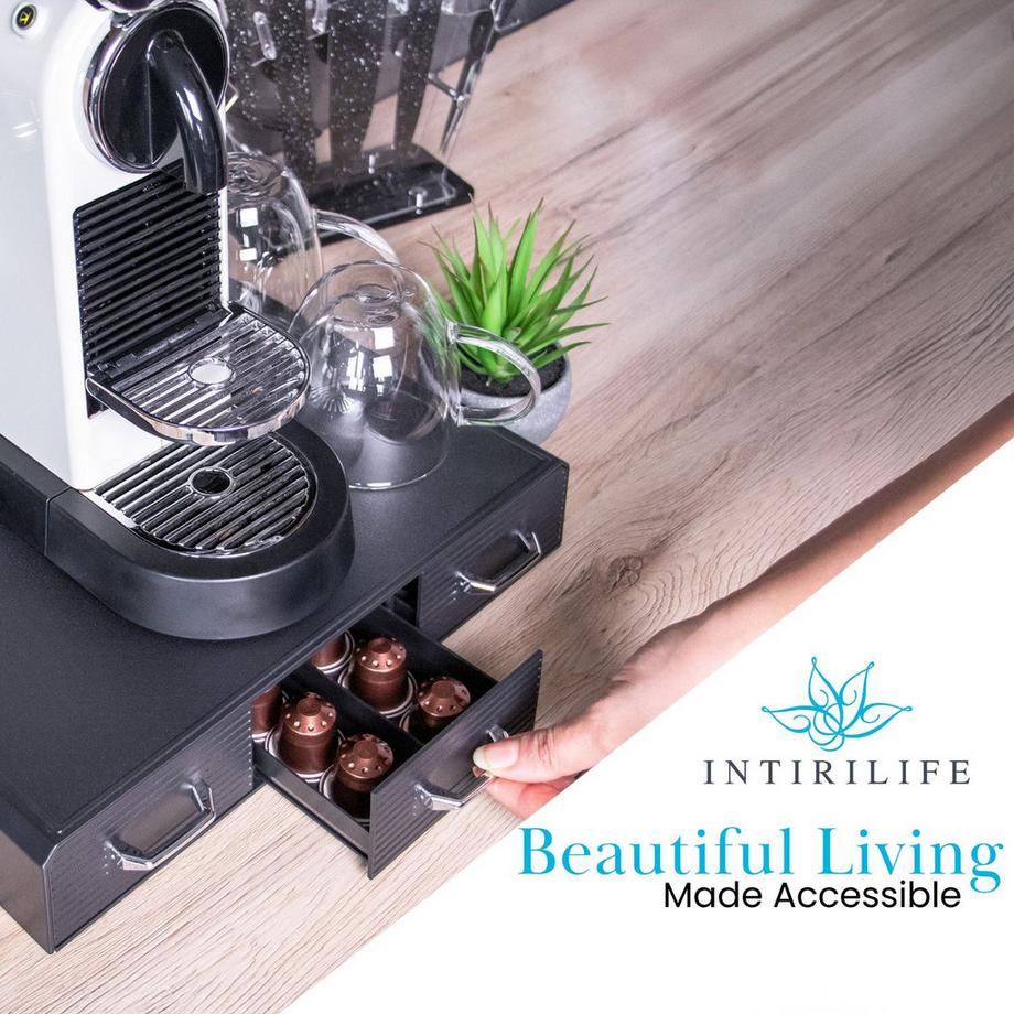Intirilife  Intirilife Kaffee Kapselhalter mit 3 Schubladen 