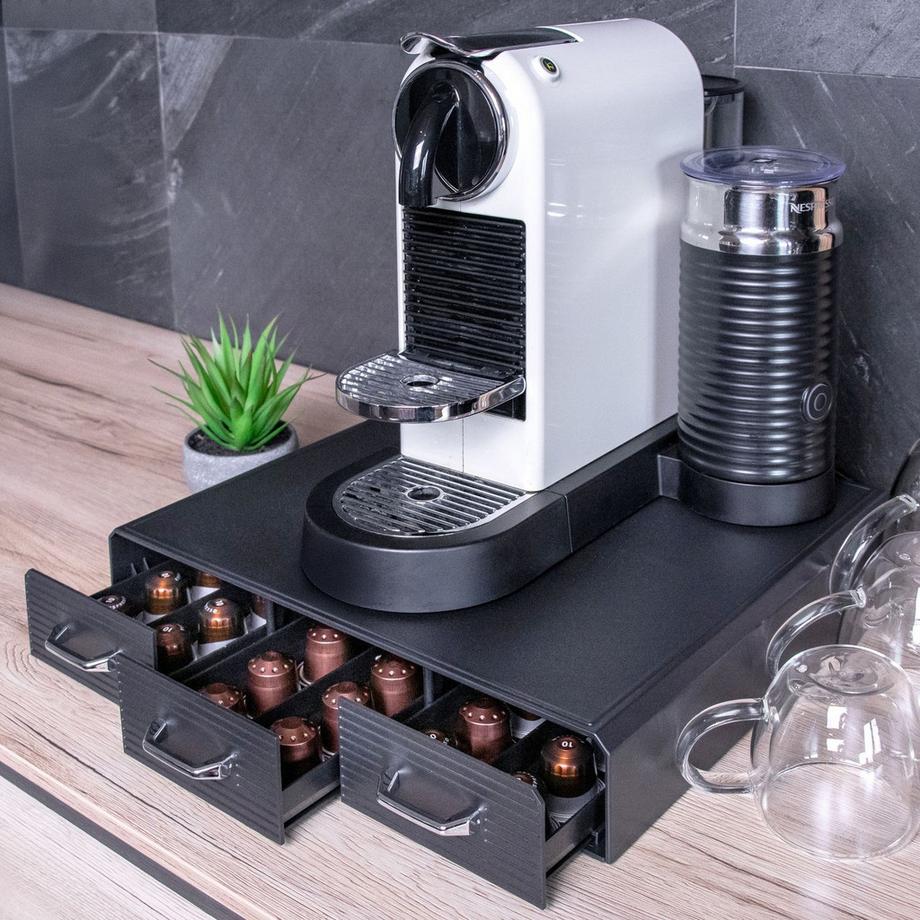 Intirilife  Intirilife Kaffee Kapselhalter mit 3 Schubladen 