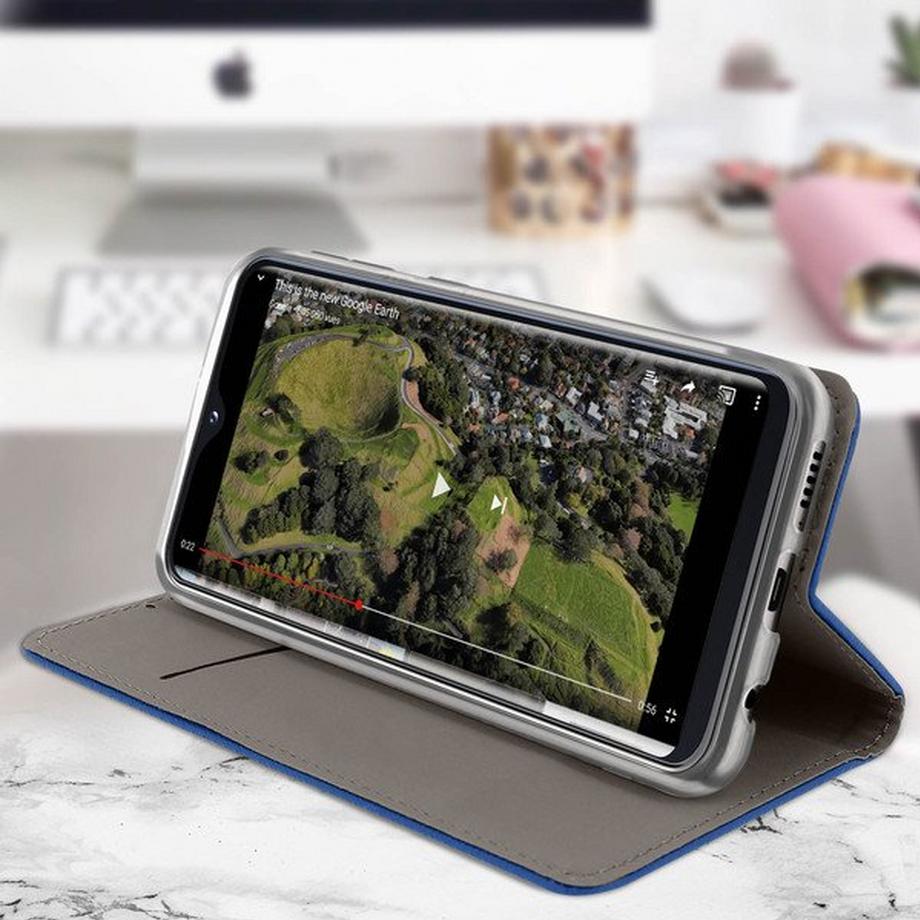 Avizar  Magnet Klapphülle Galaxy A20e Dunkelblau 