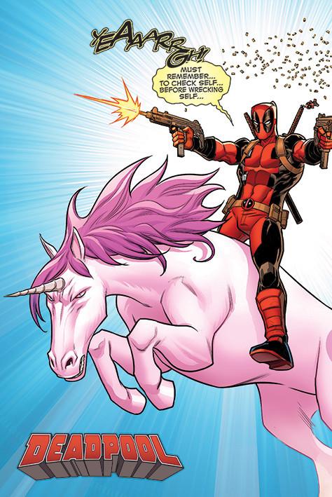 Pyramid Poster - Deadpool - Unicorn  