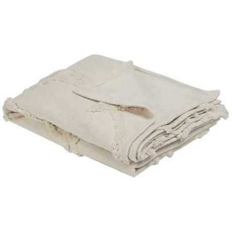 Beliani Boho ACACIA Coperta in Cotone  