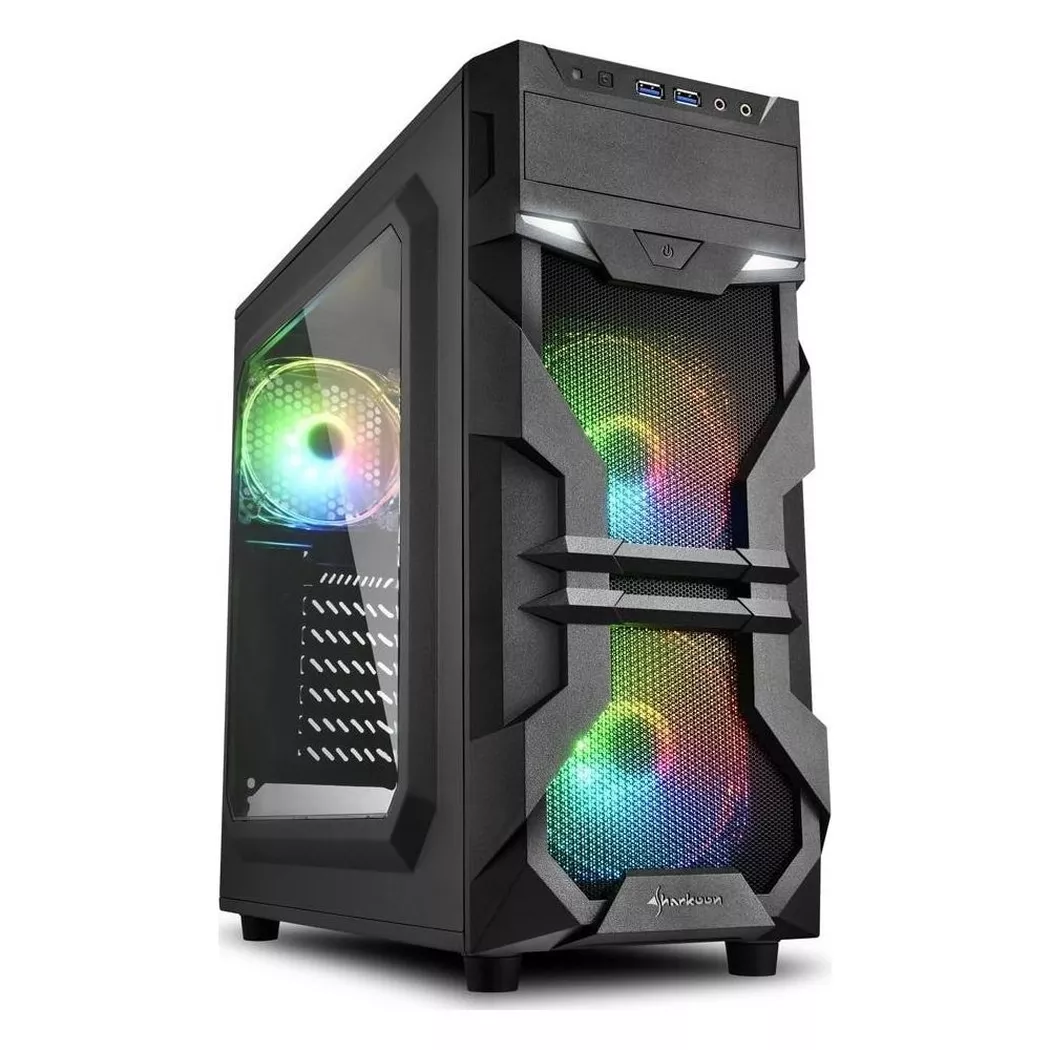 Sharkoon - PC-Gehäuse VG7-W, Schwarz