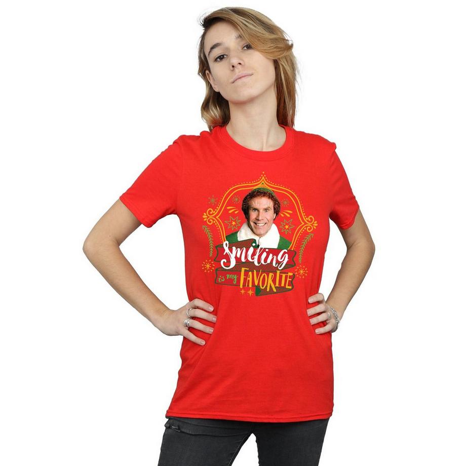 Elf Smiling Is My Favorite T-Shirt  
