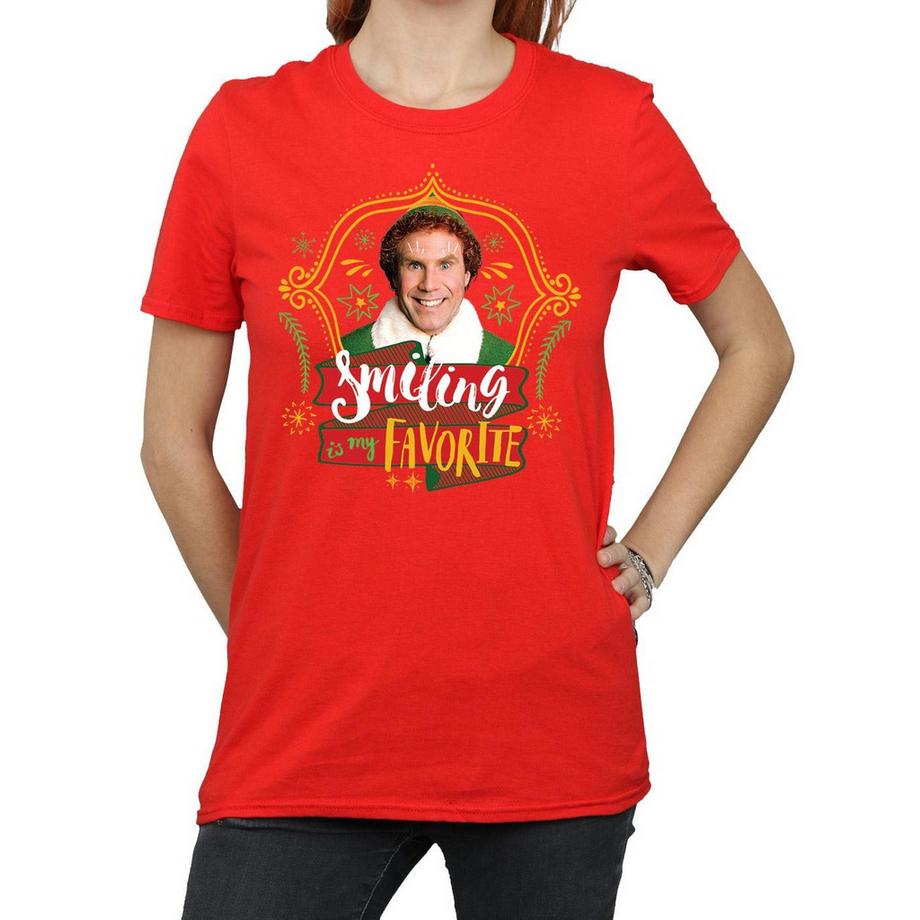 Elf Smiling Is My Favorite T-Shirt  