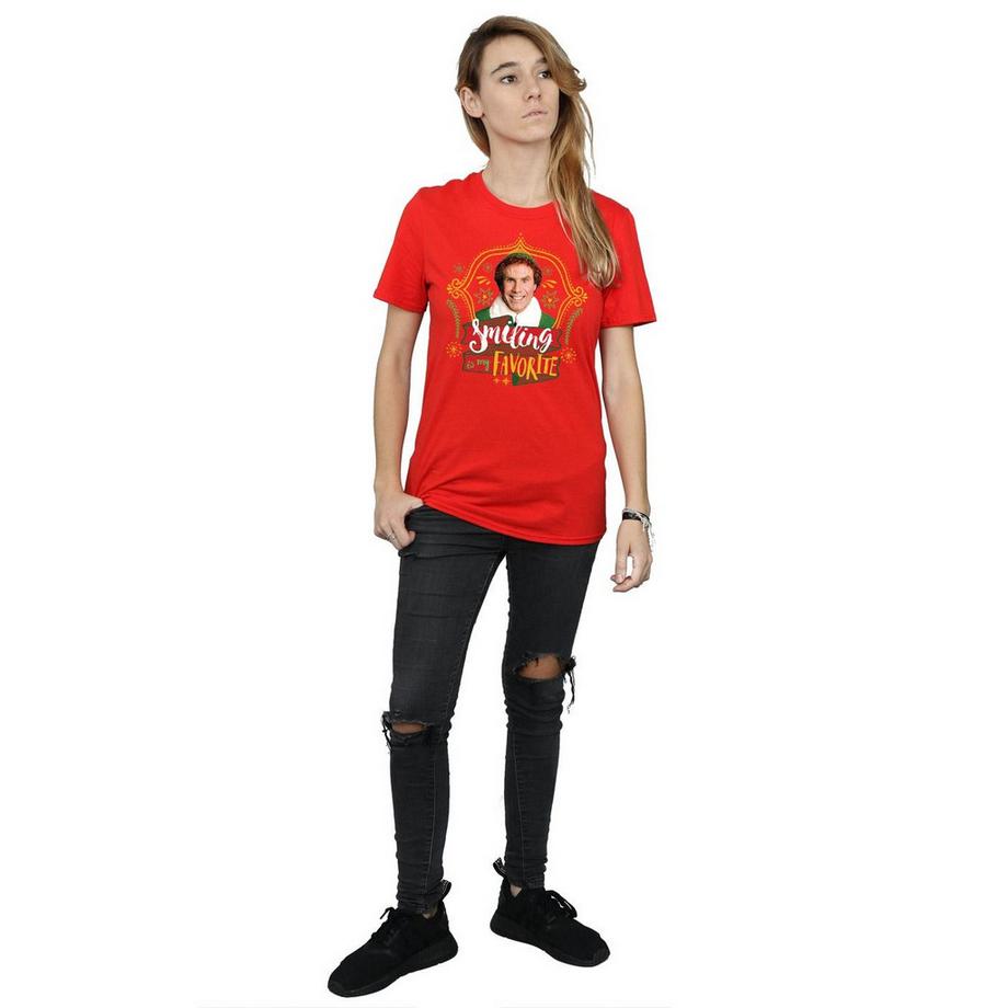 Elf Smiling Is My Favorite T-Shirt  