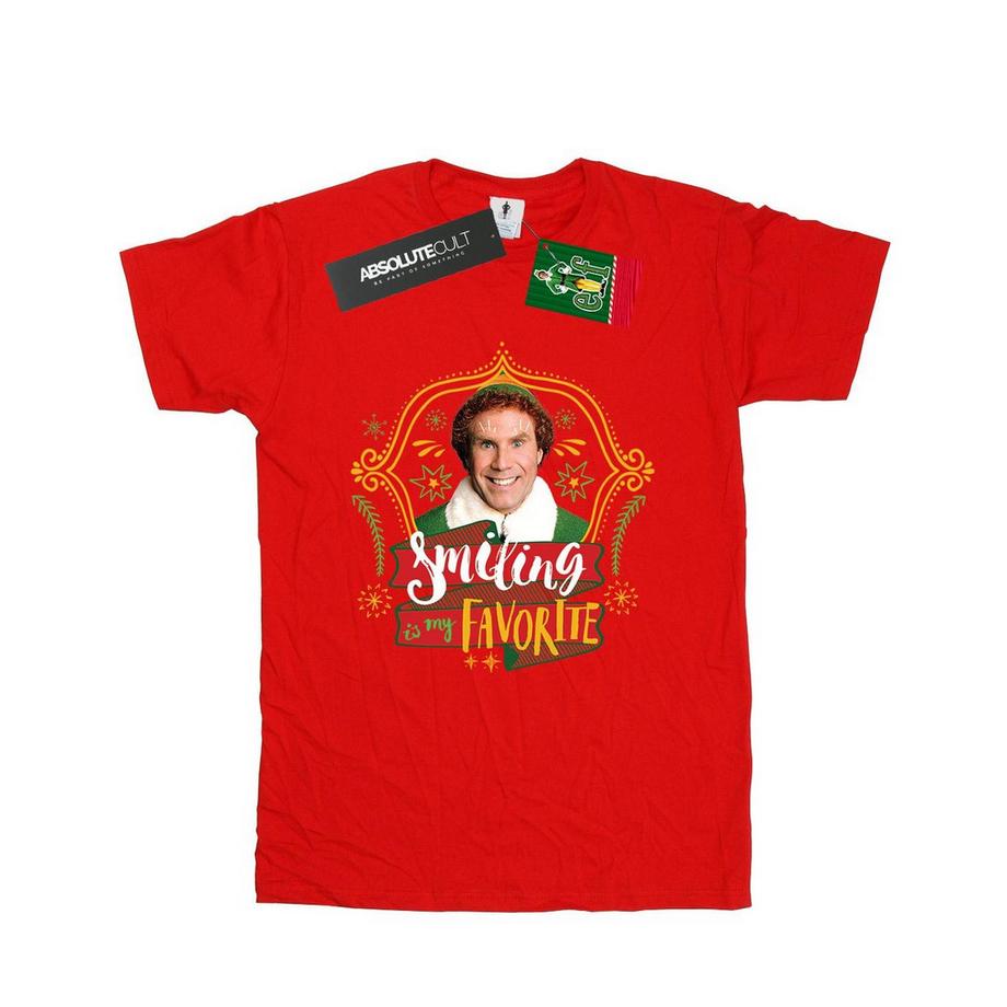 Elf Smiling Is My Favorite T-Shirt  