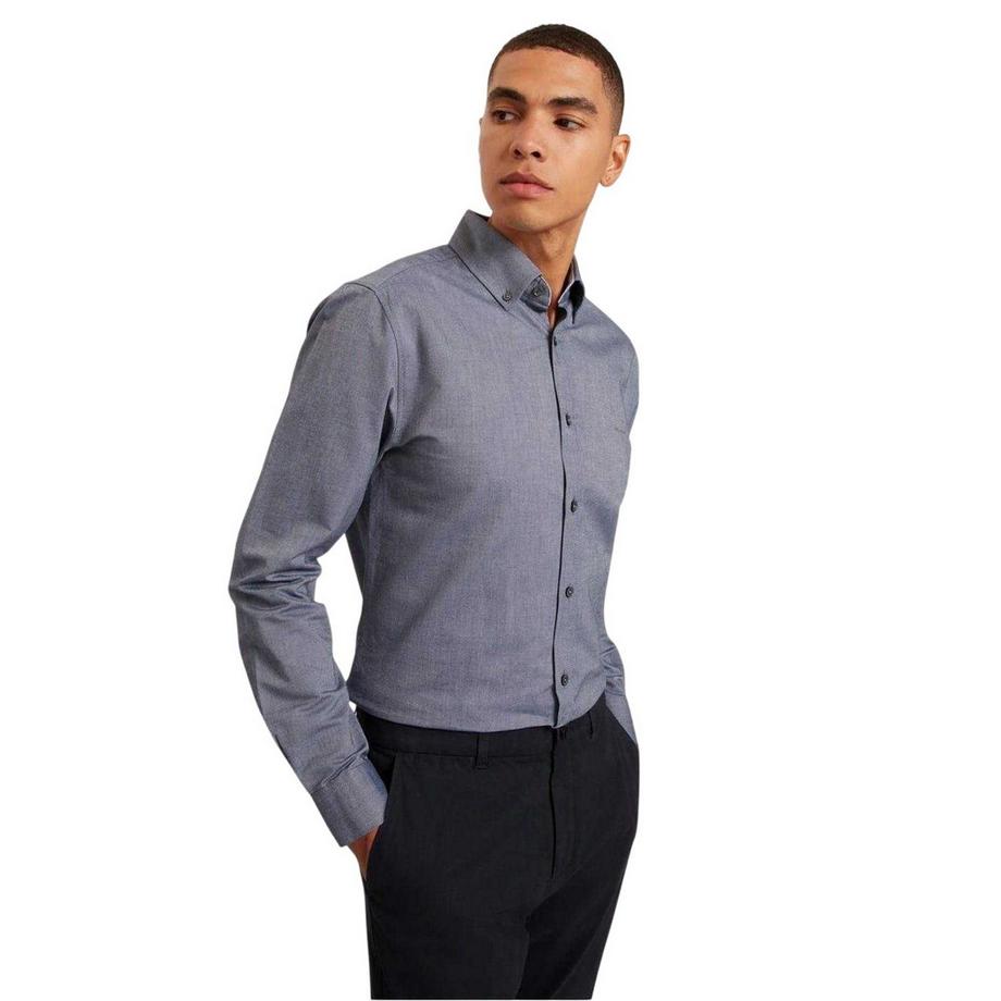 TED BAKER  Camicia Button Down Regolare Oxford Manica Lunga 