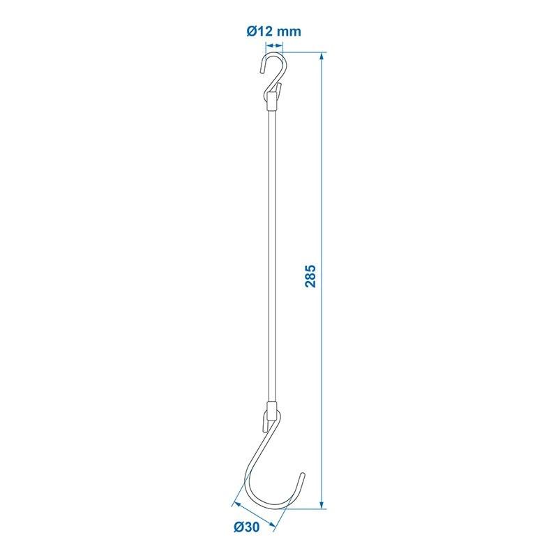 Pricenet Chaîne de sécurité PVC  
