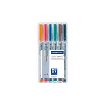 STAEDTLER Lumocolor non-perm. S 311-WP6 6 Farben assortiert